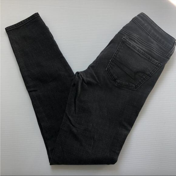 American Eagle black/grey skinny jegging size 6 regular - Picture 5 of 6